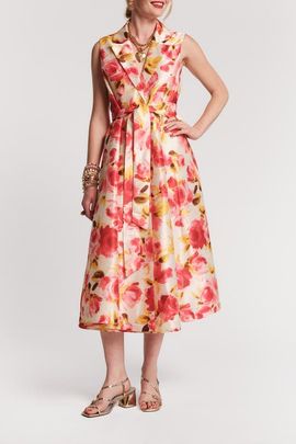 Frances Valentine Frances Valentine Lucia Wrap Dress English Rose