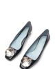 Frances Valentine Frances Valentine Mary Embellished Square Toe Pump - 4
