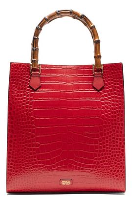 Frances Valentine Frances Valentine Nan Croc Embossed Leather Tote