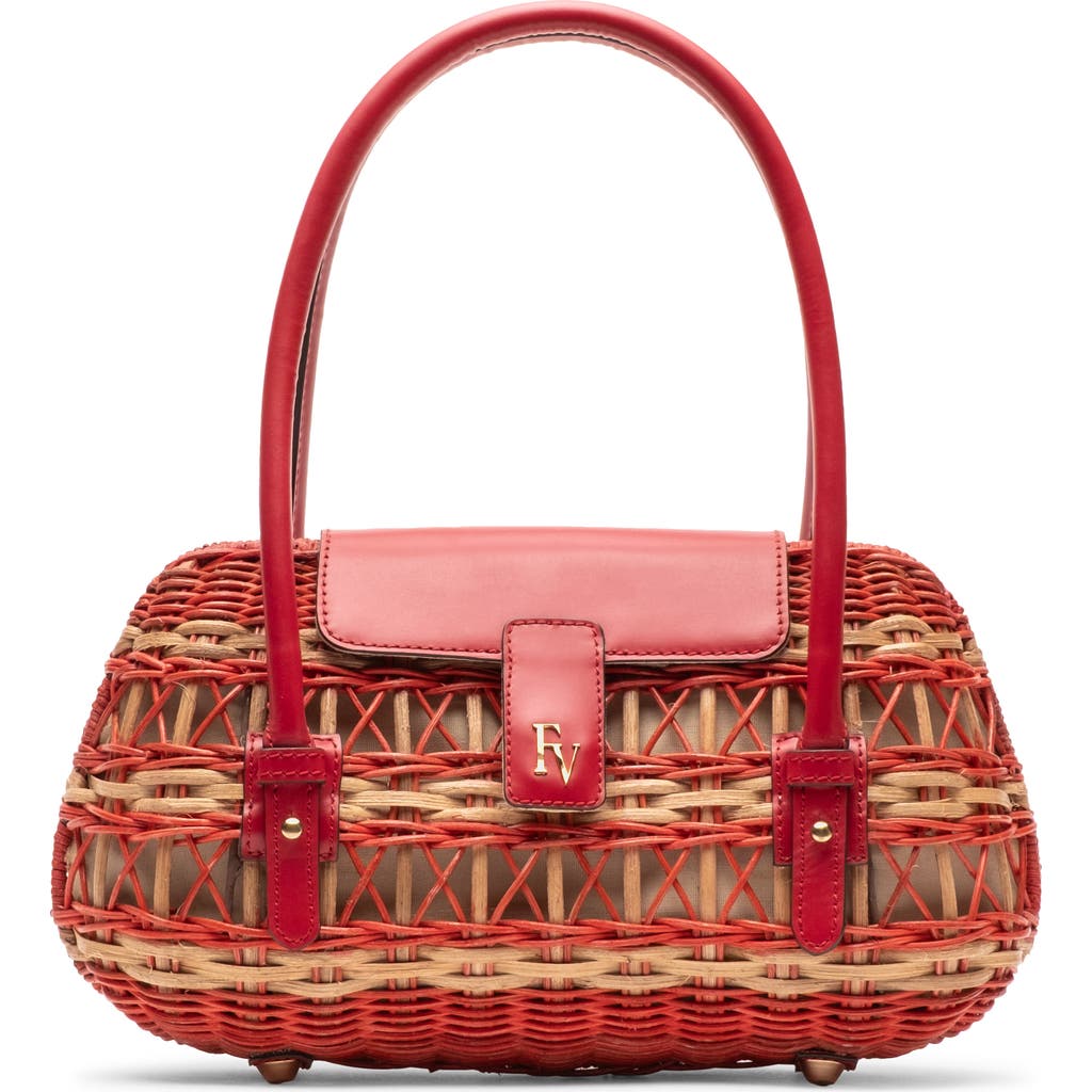 Frances Valentine Frances Valentine Tweety Basket Wicker & Leather Handbag