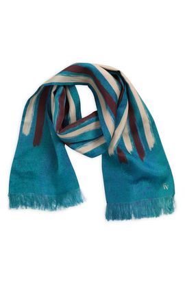 Frances Valentine Frances Valentine Vintage Stripe Silk & Cotton Oblong Scarf