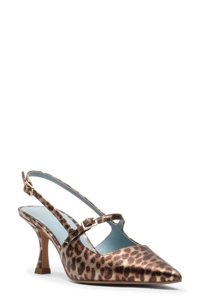 Frances Valentine Frances Valentine Vivi Metallic Leopard Print Pump