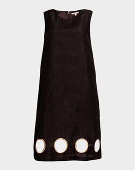 Frances Valentine Lilly Sleeveless Cutout Shift Dress