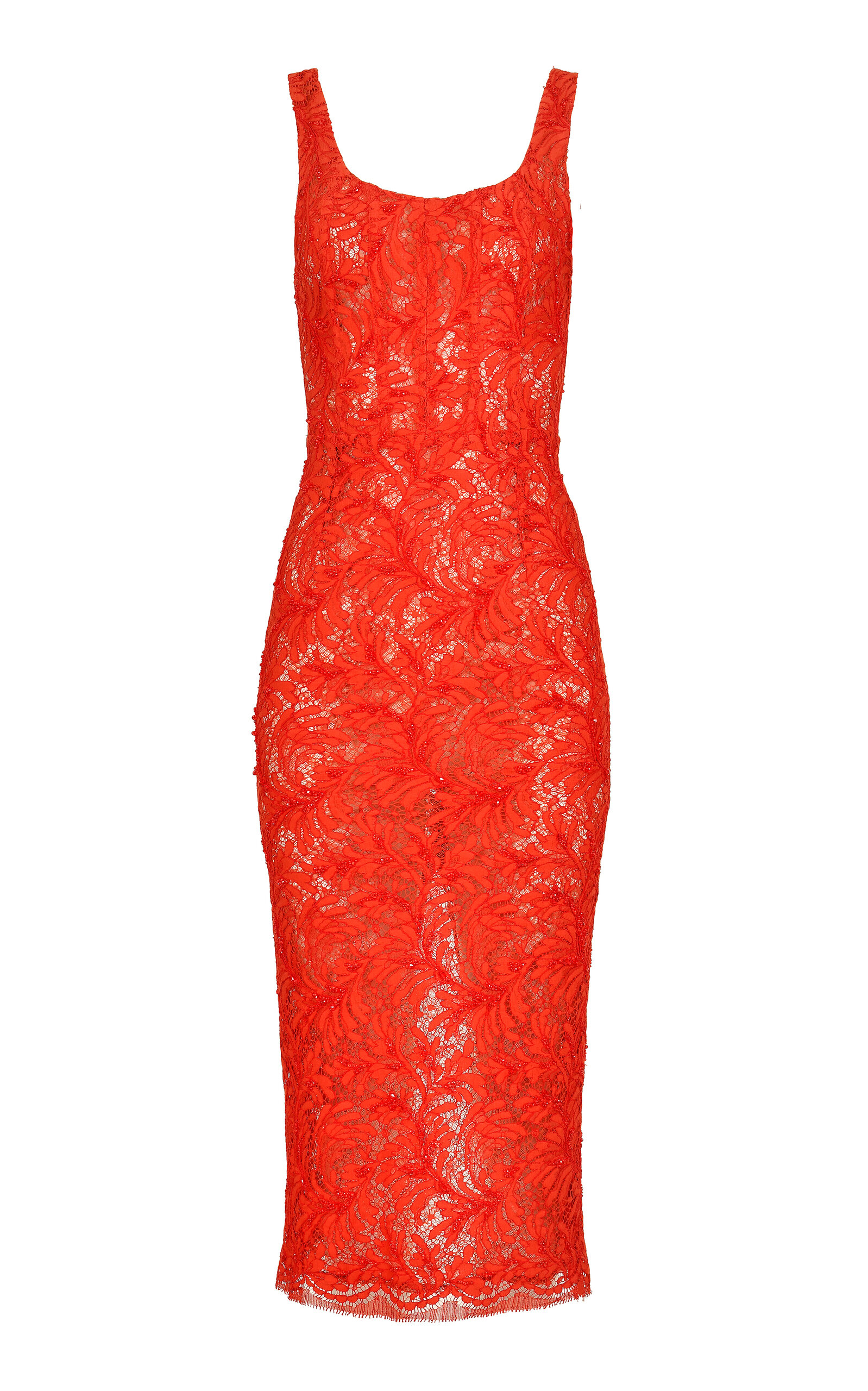 Francesca Miranda Francesca Miranda Stellar Lace Cotton Midi Dress