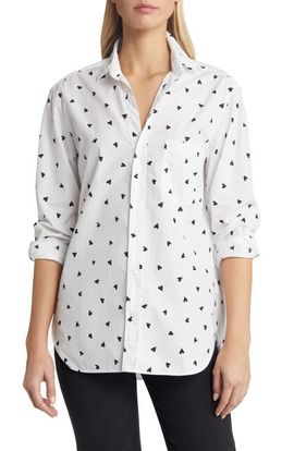 Frank & Eileen Frank & Eileen Joedy Heart Print Cotton Button-Up Shirt