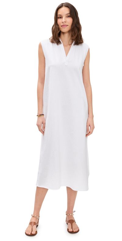 Frank & Eileen Frank & Eileen Lily Sleeveless Polo Dress White