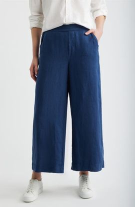 Frank & Eileen Frank & Eileen Maisie Wide Leg Crop Linen Pants