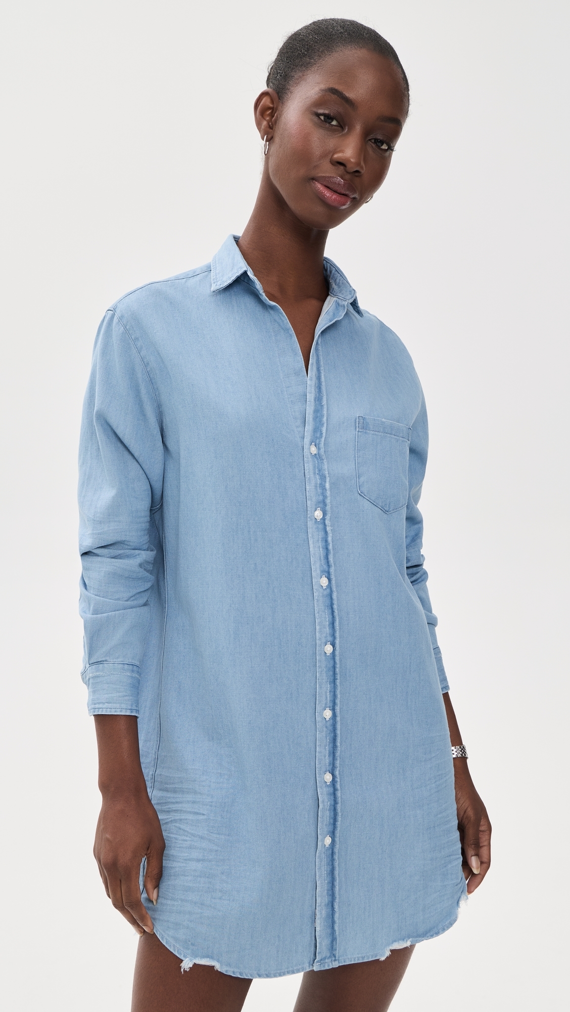 knee length denim dress uk Anna Women's knee-length in Washed cf-size-3xl Dots and Denim - size:145cm (US Size 9)(Large)