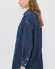 Frank & Eileen Frank & Eileen Oversized Denim Button Up Shirt Vintage Dark Indigo Wash - 4
