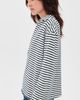 Frank & Eileen Frank & Eileen Patrick Popover Henley White Navy Stripe - 4