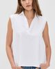 Frank & Eileen Frank & Eileen Popover Collar Tank White M - 2