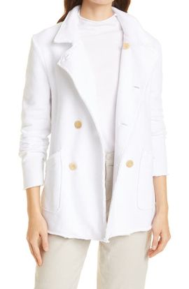 Frank & Eileen Frank & Eileen Raw Edge French Terry Peacoat