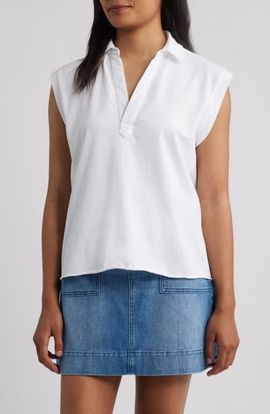 Frank & Eileen Frank & Eileen Sleeveless Collared Top