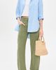 Frank & Eileen Frank & Eileen Twill Barrel Trousers Olive - 5