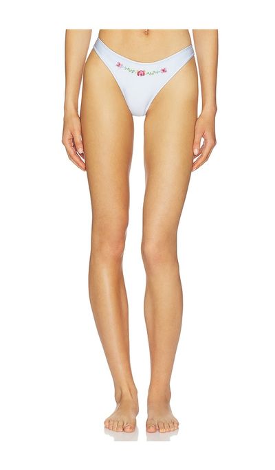 Frankies Bikinis Frankies Bikinis Dove Beaded Satin Bottom