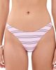 Frankies Bikinis Frankies Bikinis Dove Satin Bottoms Pink Stripe - 1