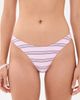 Frankies Bikinis Frankies Bikinis Dove Satin Bottoms Pink Stripe - 2