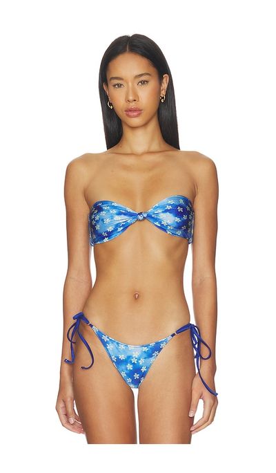 Frankies Bikinis Frankies Bikinis Gigi Satin Bandeau Bikini Top