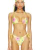 Frankies Bikinis Frankies Bikinis Nick Beaded Satin Bikini Top - 1