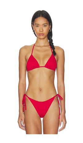 Frankies Bikinis Frankies Bikinis Nick Smocked Bikini Top