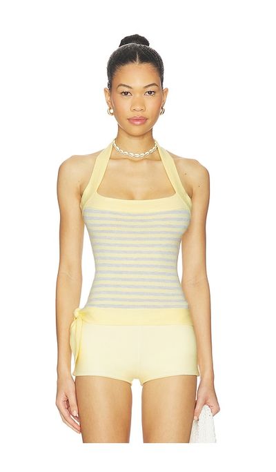 Frankies Bikinis Frankies Bikinis Quinn Cloud Knit Halter Top