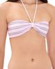 Frankies Bikinis Frankies Bikinis Rumi Satin Top Pink Stripe - 1
