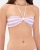 Frankies Bikinis Frankies Bikinis Rumi Satin Top Pink Stripe - 2