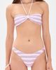 Frankies Bikinis Frankies Bikinis Rumi Satin Top Pink Stripe - 5