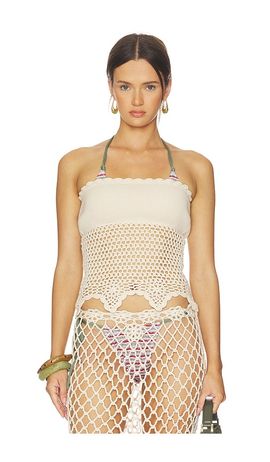 Frankies Bikinis Frankies Bikinis Star Crochet Blouse