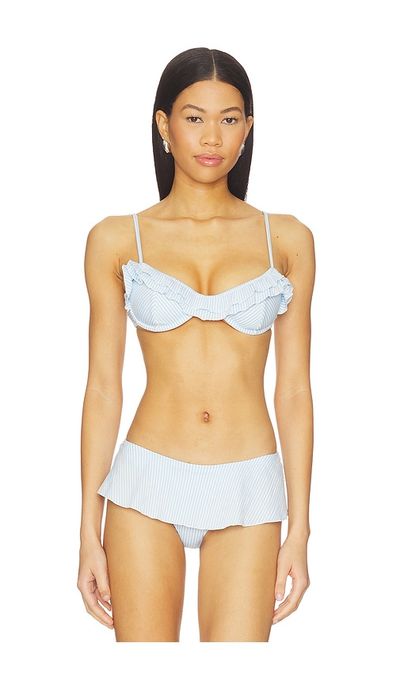Frankies Bikinis Frankies Bikinis Venus Seersucker Top