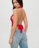 Frankies Bikinis Frankies Bikinis X JENNIE Briar Cloud Knit Halter Top in Spring Stripe, Women's at Urban Outfitters - 3