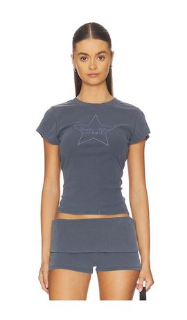 Frankies Bikinis Frankies Bikinis X JENNIE Eva Cotton Ribbed Tee Shirt