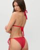 Frankies Bikinis Frankies Bikinis x Jennie Kim tieside bikini bottom in red stripe - 3