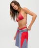 Frankies Bikinis Frankies Bikinis x Jennie Kim triangle bikini top in red stripe - 4