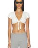 Frankies Bikinis Frankies Bikinis X Paige Lorenze Eternity Crochet Front-tie Blouse - 1
