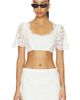 Frankies Bikinis Frankies Bikinis X Paige Lorenze Honeymoon Lace Blouse - 1