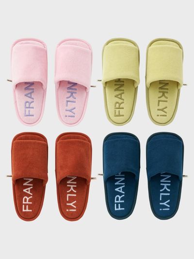 FRANKLY! Terry Square Max Cushion Slides (Box Package) [4 Colors]