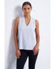 Franne Golde Franne Golde Luxe Stretch V-Neck Sleeveless Shell - 1