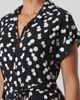 Franne Golde Franne Golde Sloane Dot Print Belted Shirt Dress - 3
