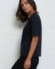 Franne Golde Franne Golde Slub Jersey Elbow Sleeve Crew Tee - 5