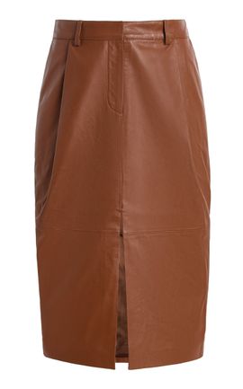 FRANÇOISE FRANÇOISE Aka Leather Midi Skirt