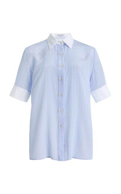 FRANÇOISE FRANÇOISE Brooklyn Striped Silk Shirt