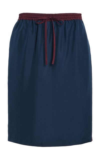 FRANÇOISE FRANÇOISE Fanny Silk Midi Skirt