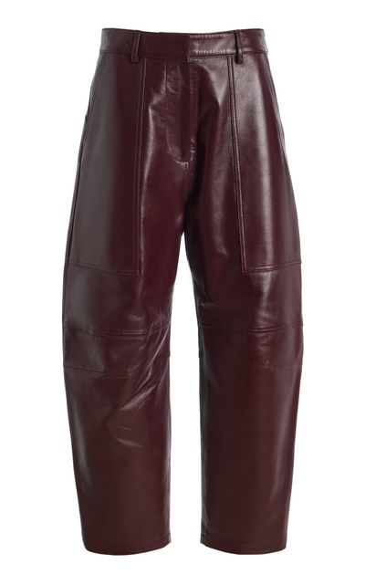 FRANÇOISE FRANÇOISE Gaia Leather BarrelLeg Pants
