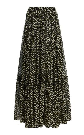 FRANÇOISE FRANÇOISE Jade CottonSilk Maxi Skirt