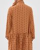 FRANÇOISE FRANÇOISE Johanna Silk Dress Polka Dot Orange Brown - 3