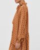 FRANÇOISE FRANÇOISE Johanna Silk Dress Polka Dot Orange Brown - 4