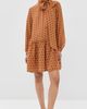 FRANÇOISE FRANÇOISE Johanna Silk Dress Polka Dot Orange Brown - 5
