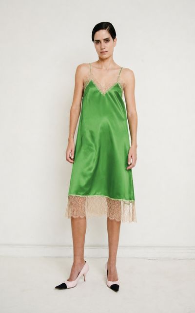 FRANÇOISE FRANÇOISE Layla Silk Midi Slip Dress