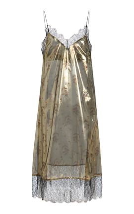 FRANÇOISE FRANÇOISE Layla SilkLurex Midi Slip Dress